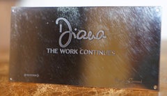 Asprey Princess Diana The Work Continues Solid Sterling Silver Millennium Plaque