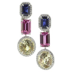 Asprey Sapphire and Diamond Drop Earrings