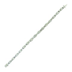 Asprey Signed 15 Carat Diamond Tennis Bracelet in Platinum