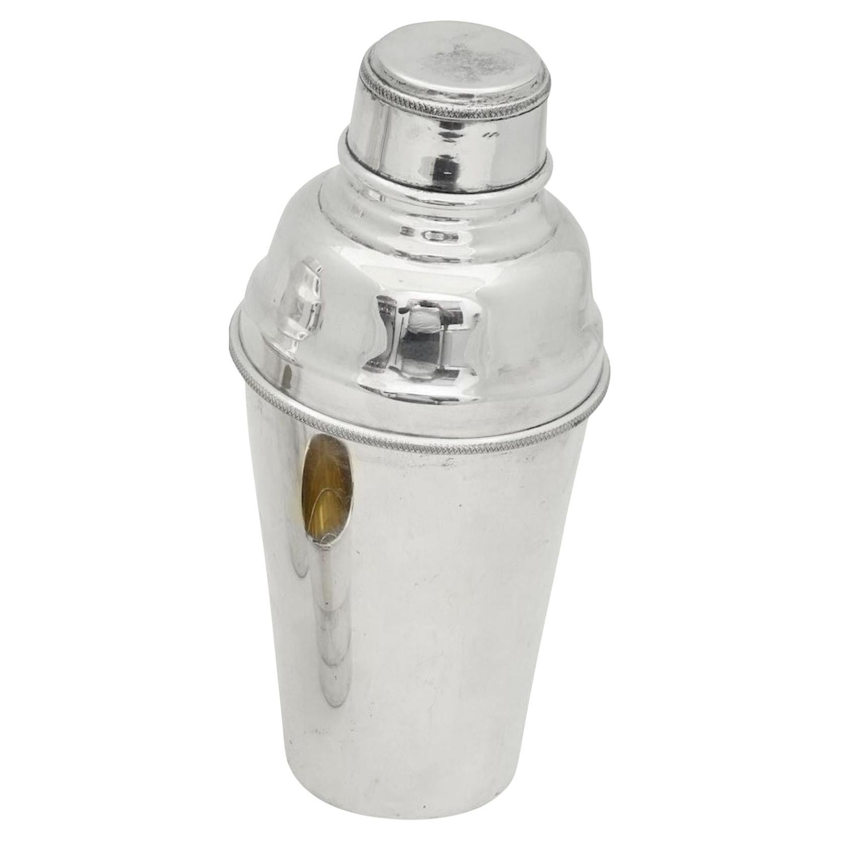 Shaker da cocktail in argento di Asprey di epoca art déco