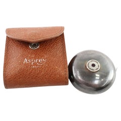 Metro tascabile Asprey Silver con custodia in pelle