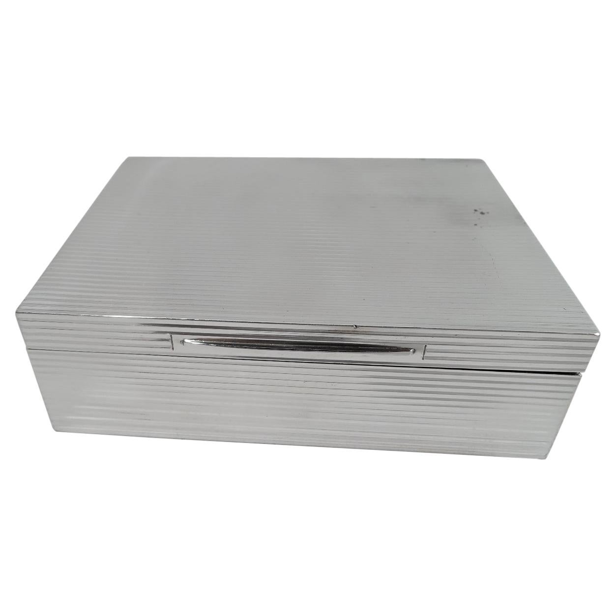 Asprey Smart and Modern Sterling Silver Box