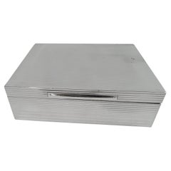 Asprey Smart and Modern Sterling Silver Box
