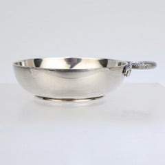 Asprey Schlangengriff Sterling Silber Tastevin oder Wein Taster