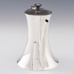 Asprey Sterling Silver Bachelors Coffee Pot Birmingham 1909