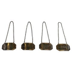 Étiquettes de bar argent sterling Asprey