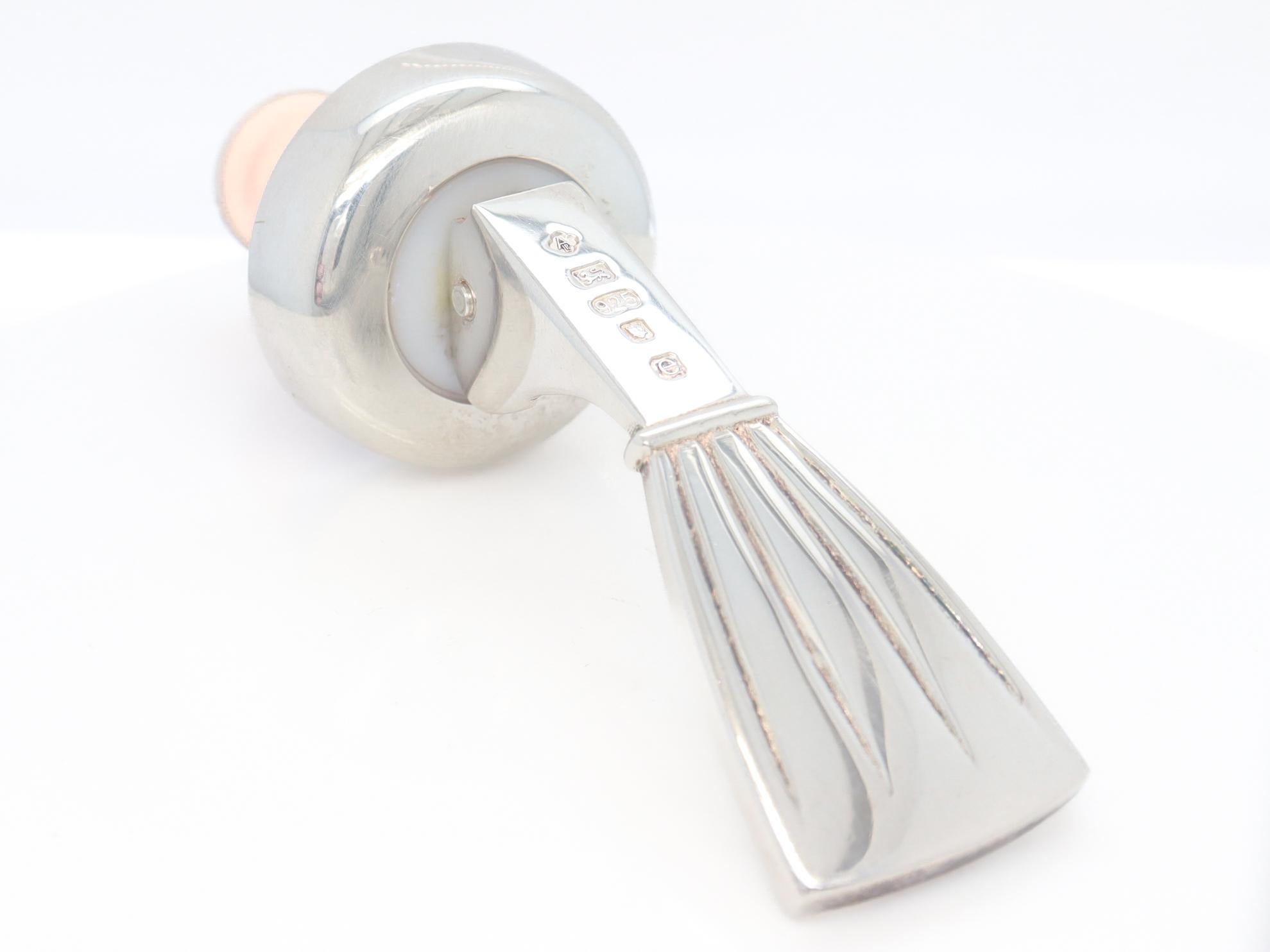 Asprey Sterling Silber Weinstopper oder Korken mit Hebel, 2004 im Angebot 4