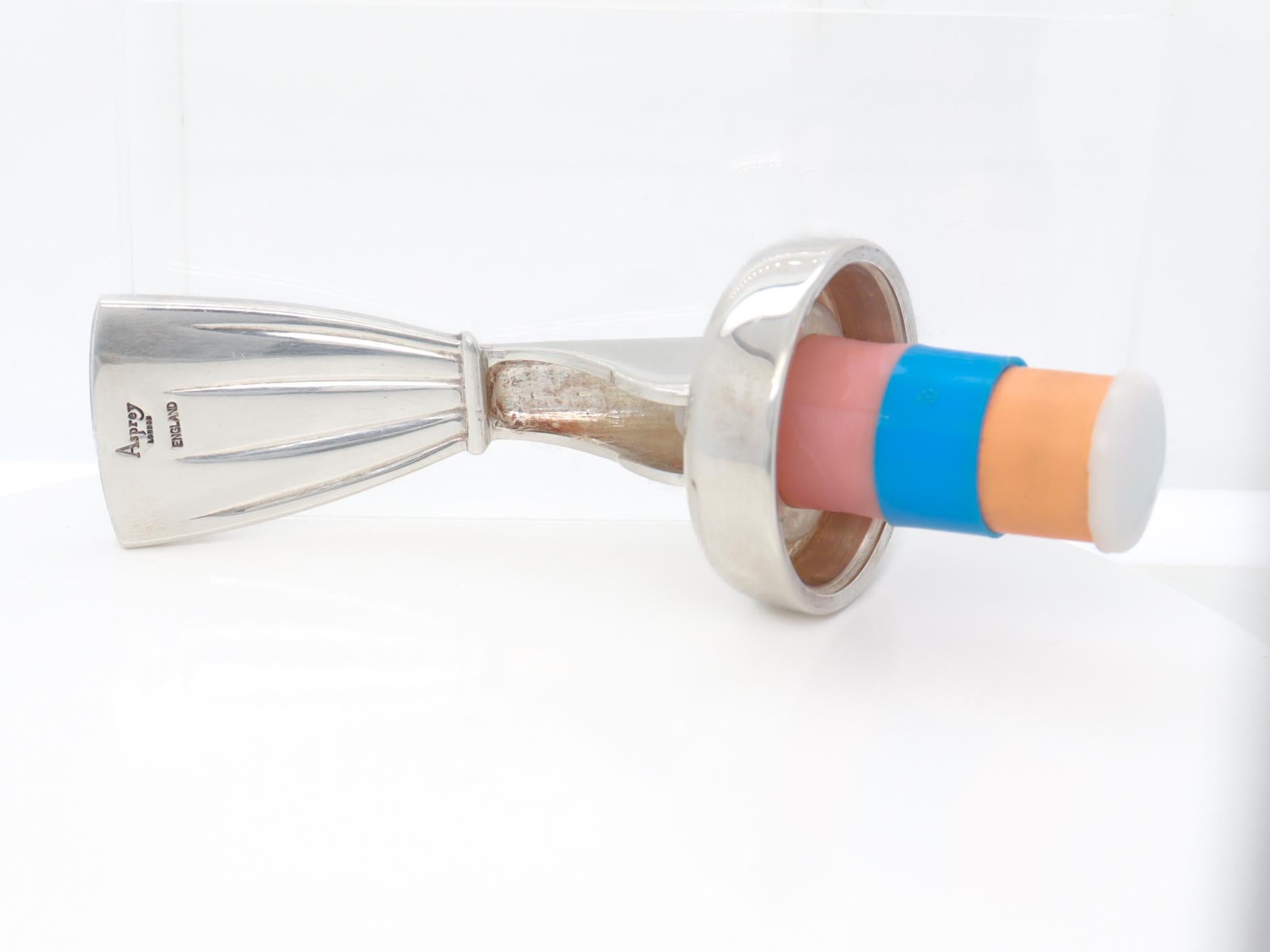 Asprey Sterling Silber Weinstopper oder Korken mit Hebel, 2004 im Angebot 5