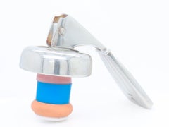 Asprey Sterling Silver Bottle Wine Stopper or Cork with Lever, 2004