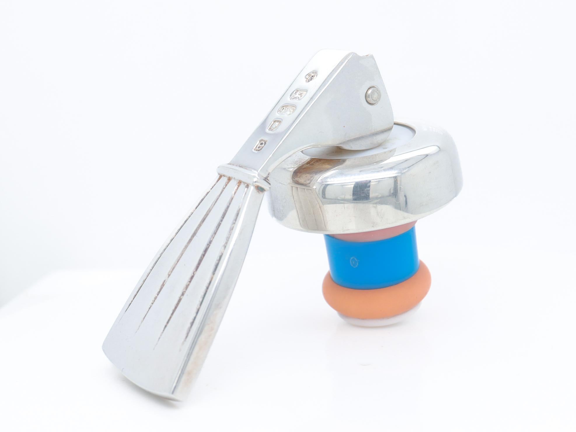 Asprey Sterling Silber Weinstopper oder Korken mit Hebel, 2004 im Zustand „Gut“ im Angebot in Philadelphia, PA
