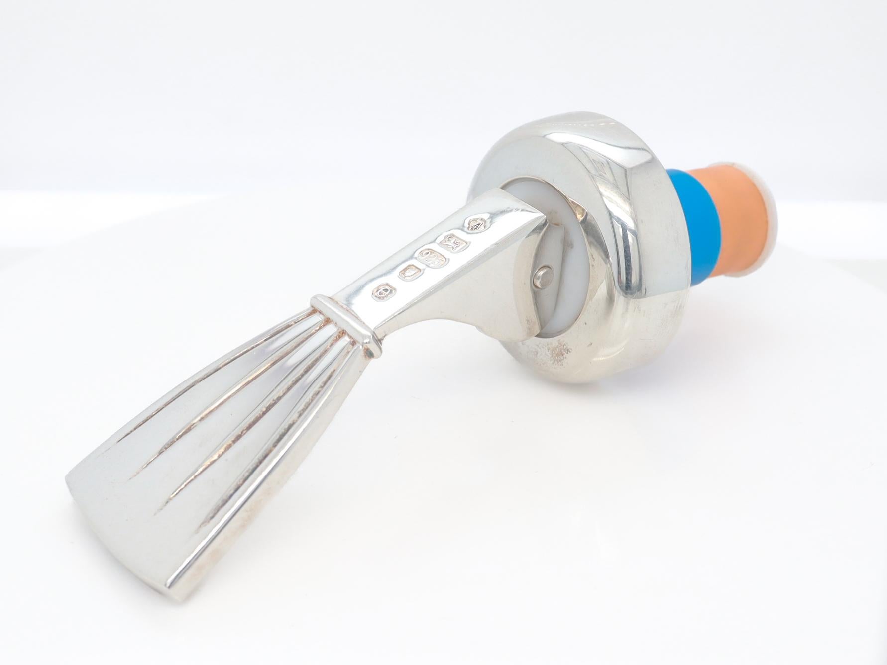 Asprey Sterling Silber Weinstopper oder Korken mit Hebel, 2004 im Angebot 2