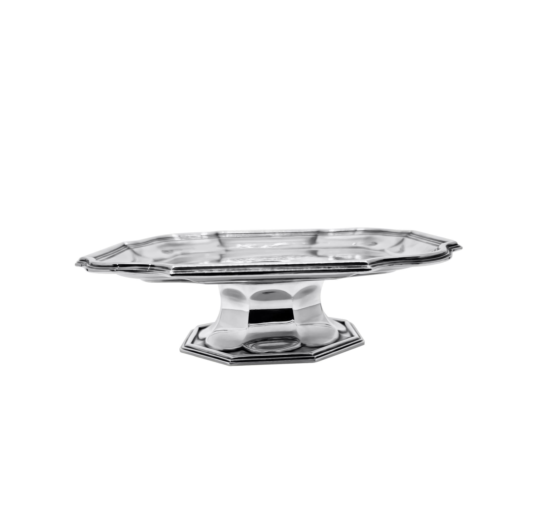 Art nouveau Asprey Sterling Silver Cake Stand en vente