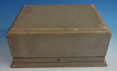 Caja humidificador Asprey de plata de ley finamente grabada '#1569' ¡Excepcional!