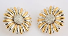 Asprey Sunflower Earrings with Diamonds