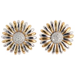 Asprey Sunflower Earrings with Diamonds