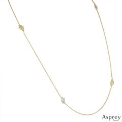 Asprey Tri-Color Gold Diamond Necklace