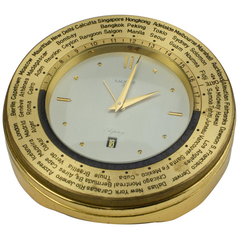 Asprey World Time Desk Clock at 1stDibs world desk clock, desk world