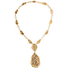 Asprey Yellow Gold and Tiger
s Eye Sautoir