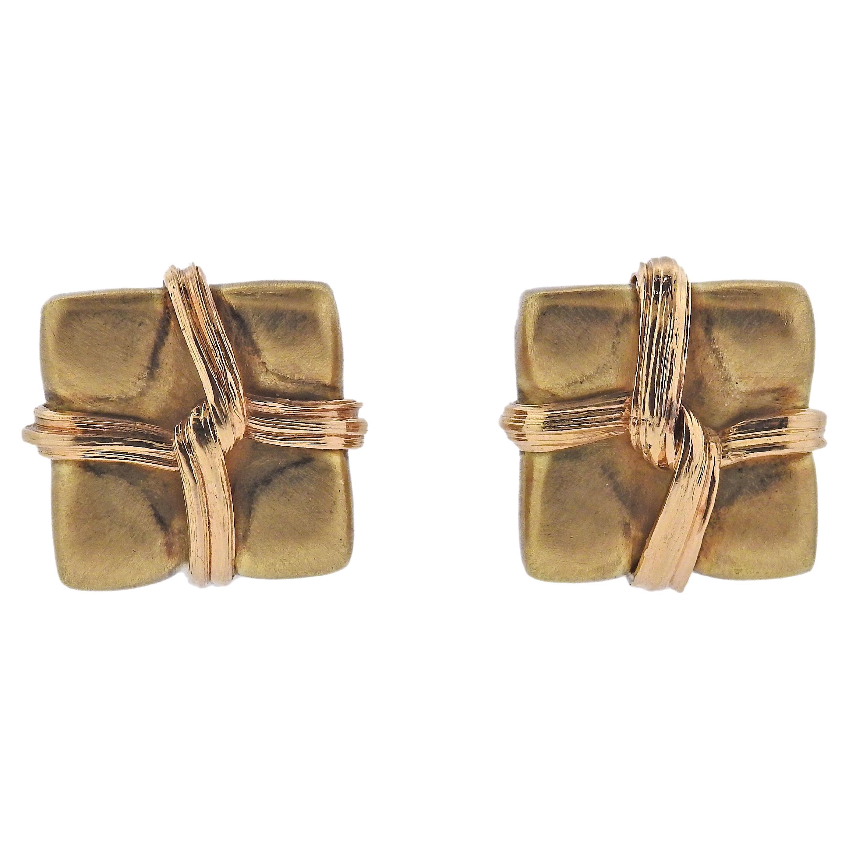 Asprey Yellow Gold Earrings