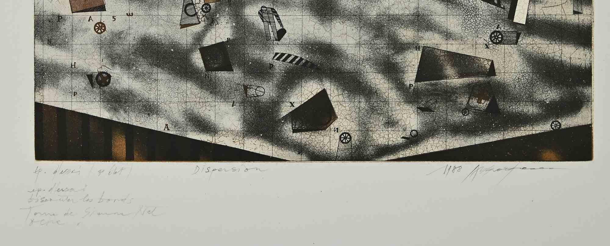 Dispersion - Etching by Assadour Nasser Assar - 1988 For Sale 1