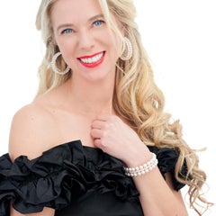 Armband aus Akoya-Perlen und Diamanten von Assael