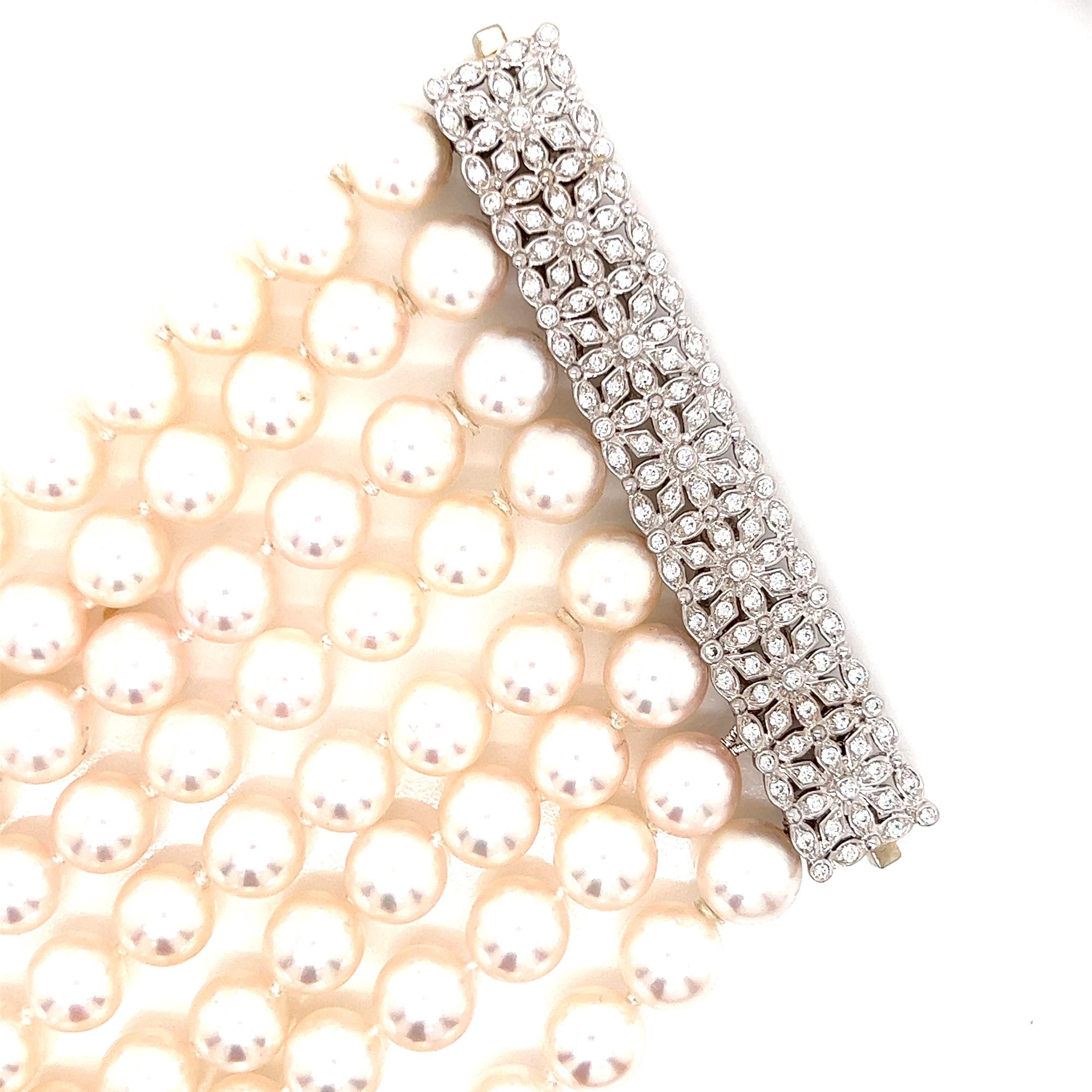 Women's Assael Cultured Pearl and Diamond Bracelet