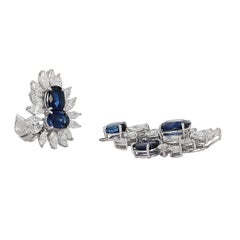 Pendientes colgantes de araña desmontables de diamantes y zafiros Assael