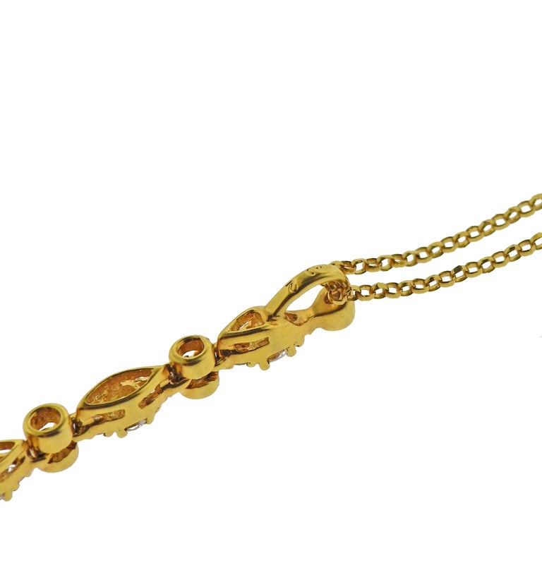 Assael Golden South Sea Pearl Diamond Gold Pendant Necklace For Sale at ...