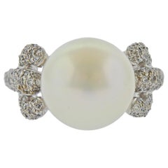 Assael South Sea Pearl Diamond Gold Ring