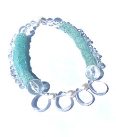 Assana Crystal Quartz and Pearl glow in the dark necklace