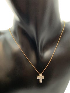 Croce di diamanti taglio Asscher