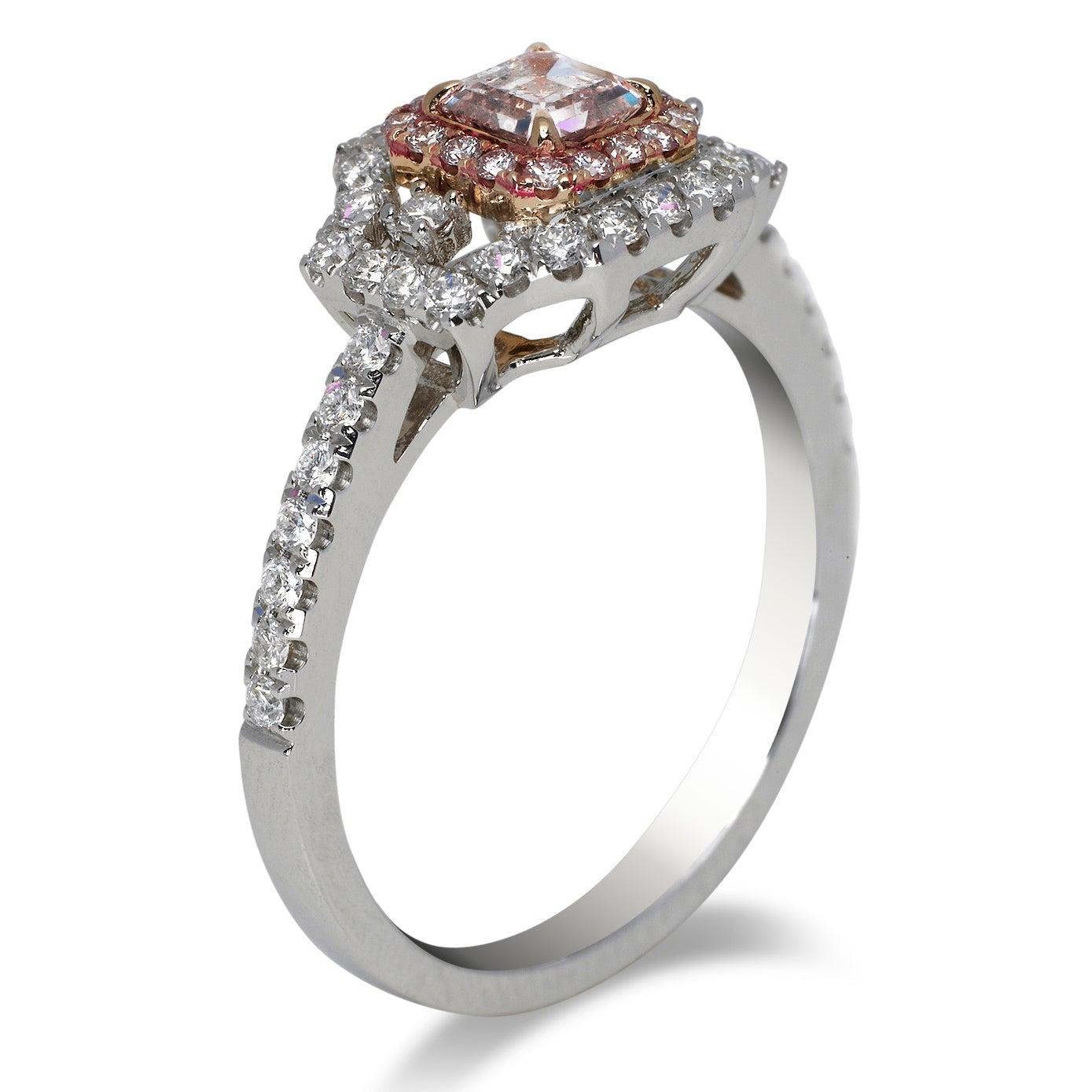Asscher Cut Diamond Engagement Ring GIA Certified FBP In New Condition For Sale In New York, NY