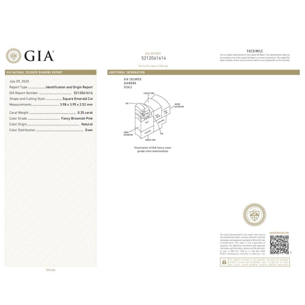 Women's Asscher Cut Diamond Engagement Ring GIA Certified FBP For Sale