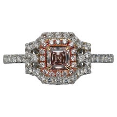 Asscher Cut Diamond Engagement Ring GIA Certified FBP