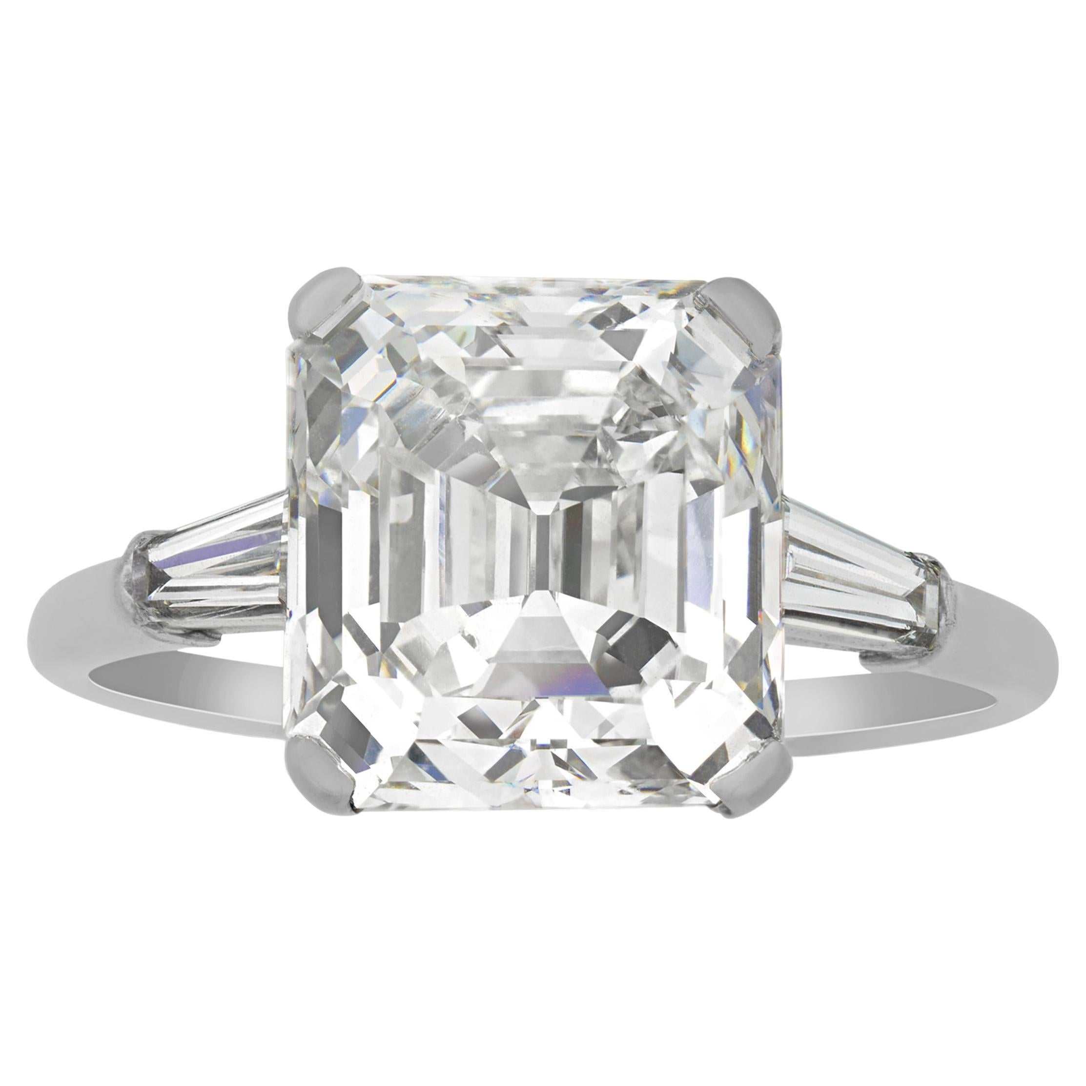 Asscher-Cut Diamond Ring by Raymond Yard, 6.20 Carats