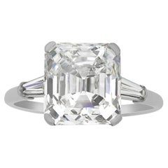 Asscher-Cut Diamond Ring by Raymond Yard, 6.20 Carats