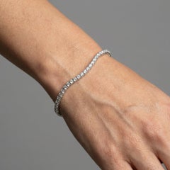 Asscher Cut Diamonds 18K Gold Tennis Bracelet
