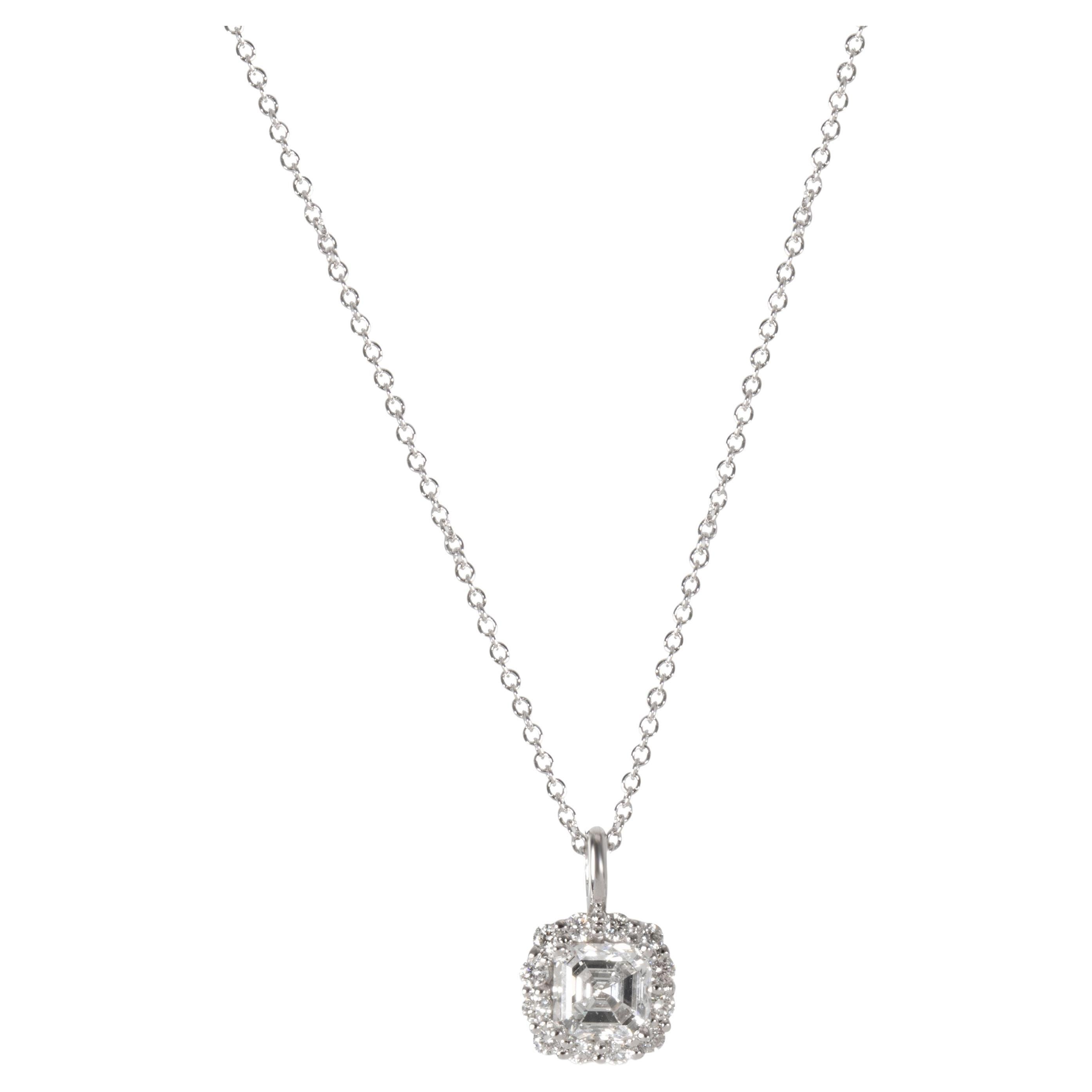23.97 Carat Asscher Cut Diamond Necklace at 1stDibs