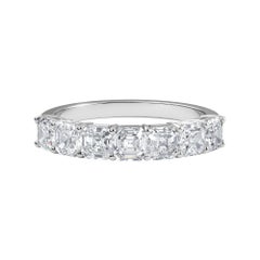 Asscher Diamond Anniversary Band, 1.65TCW
