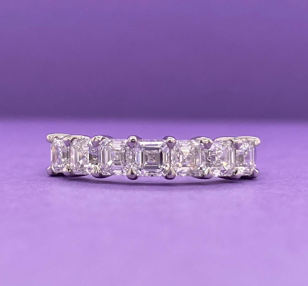 Asscher Diamant- Anniversary-Ring, 1,65TCW im Angebot 1