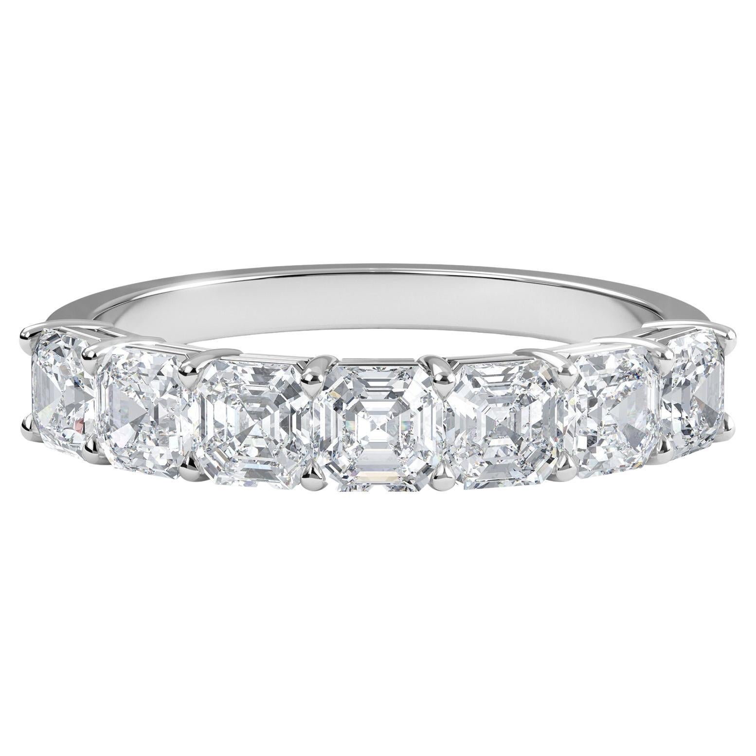 Asscher Diamant- Anniversary-Ring, 1,65TCW im Angebot