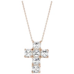 Asscher Cut Diamond Cross