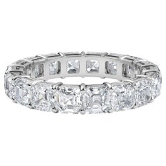 Asscher Diamond Eternity Band 5.50 Total Carat