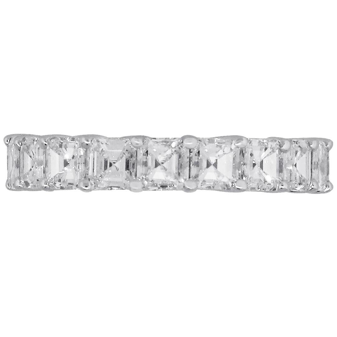 Asscher Diamond Eternity Band