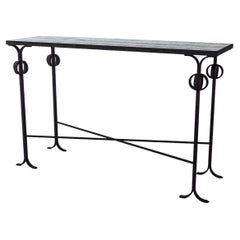 "Asseline" Decorative Ironwork Console Table by Christiane Lemieux