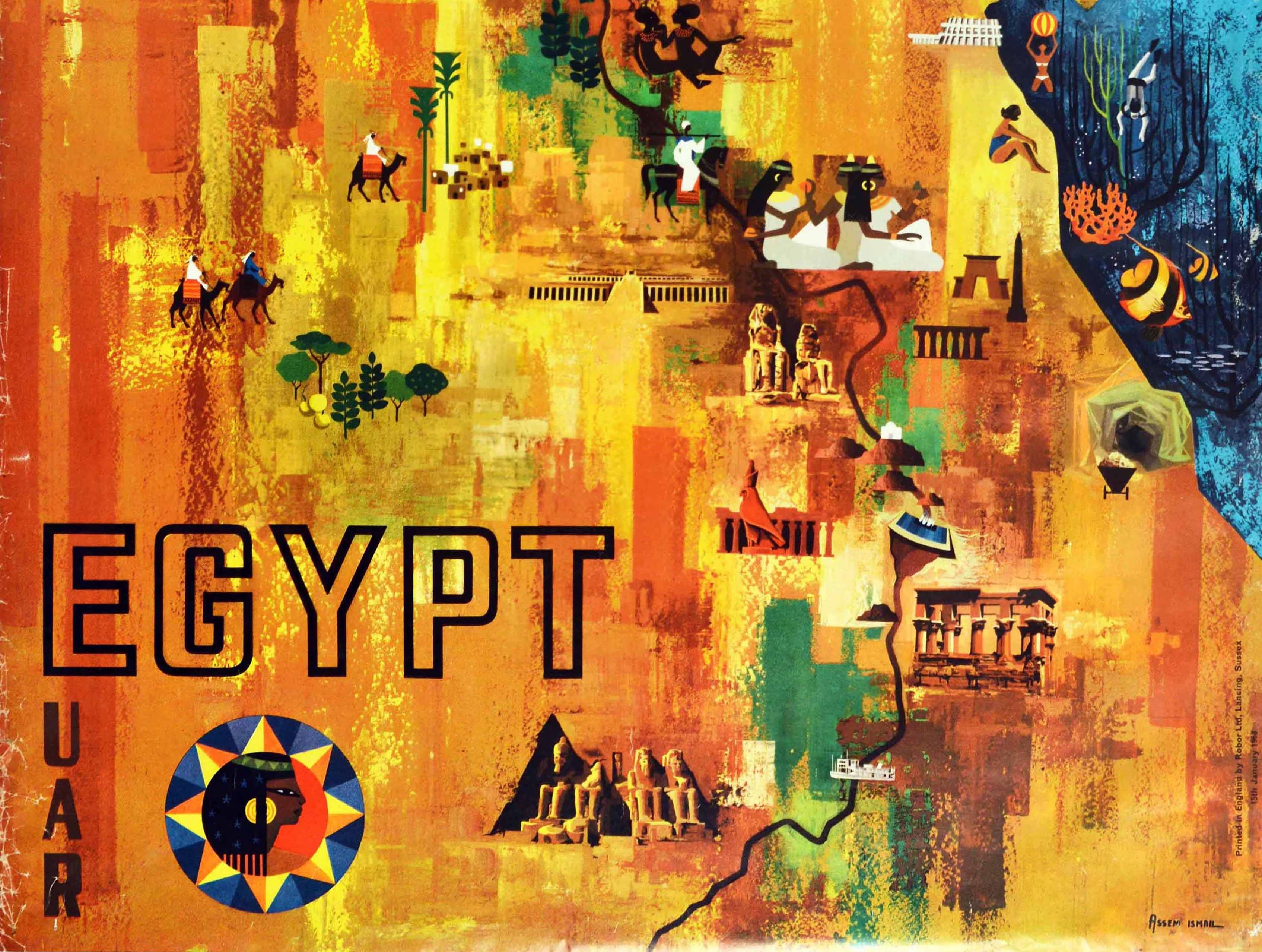 map of egypt with landmarks