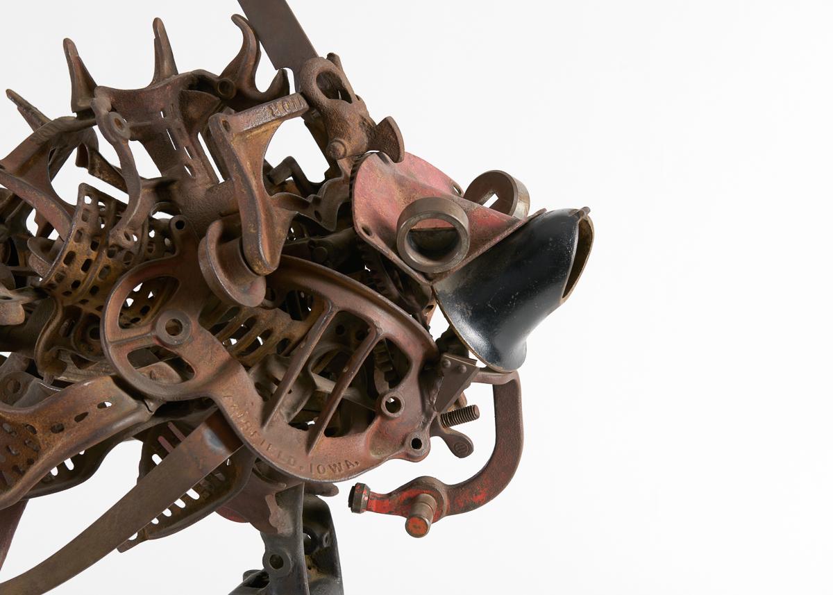 Assemblage-Fischskulptur (amerikanisch) im Angebot