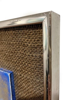 Assemblage Metal on Wood Over Burlap, "The Lady's Boudoir"