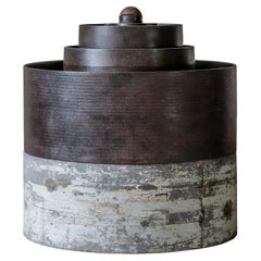 Ensamblaje nº 04 - Ensamblaje de acero y madera - Escultura industrial - Jim Rose