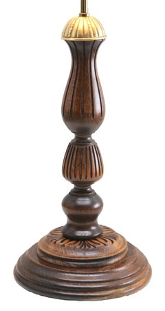 Assembled 20th Century Turned Wooden Lamp